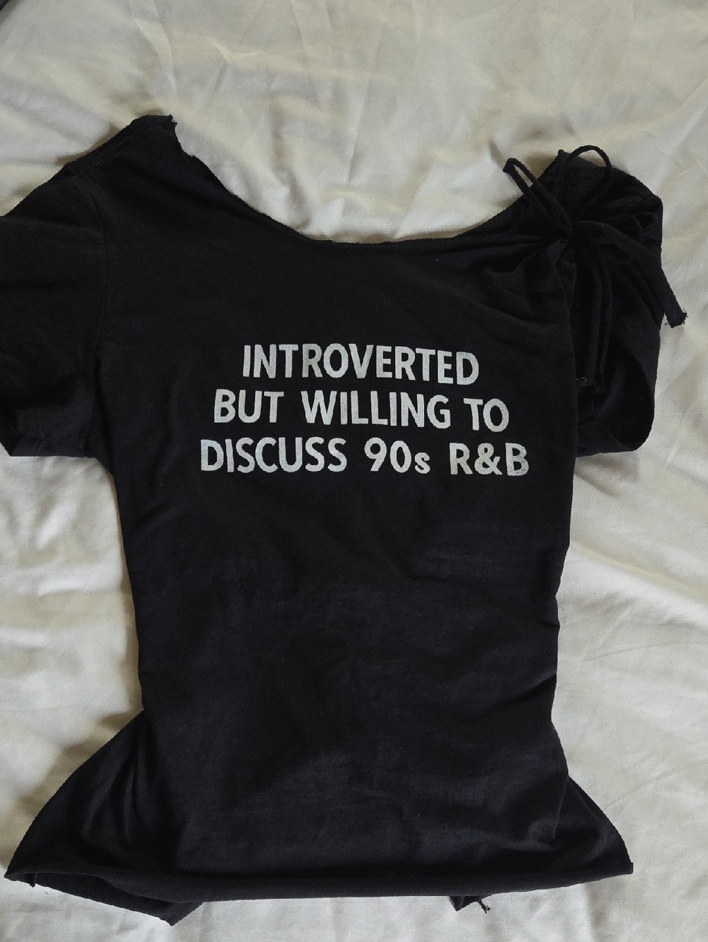 Introverted But Willing To Discuss 90s R&B - Custom Graphic Tee